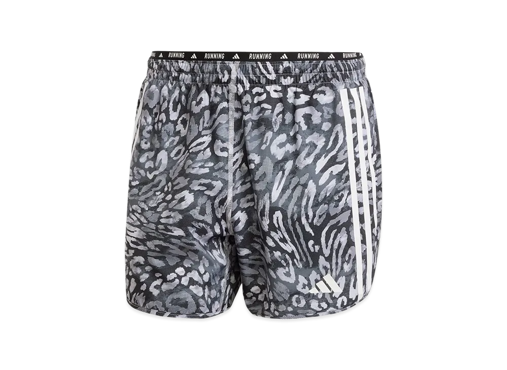 adidas Own The Run Three Stripes Shorts "Dash Grey/Black"