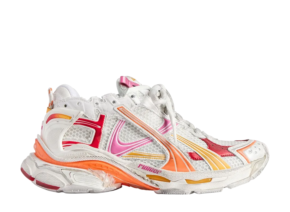 バレンシアガ ランナー "ホワイト/オレンジ/ピンク/レッド"