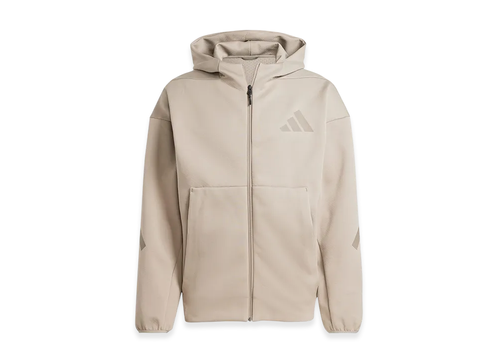 adidas Z.N.E. Full-Zip Hooded Track Jacket "Putty Beige"