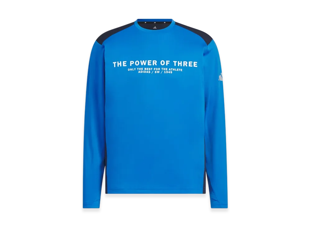 adidas Adaptation Regular Fit Carat Long-Sleeve T-Shirt "Bright Royal/Legend Ink"
