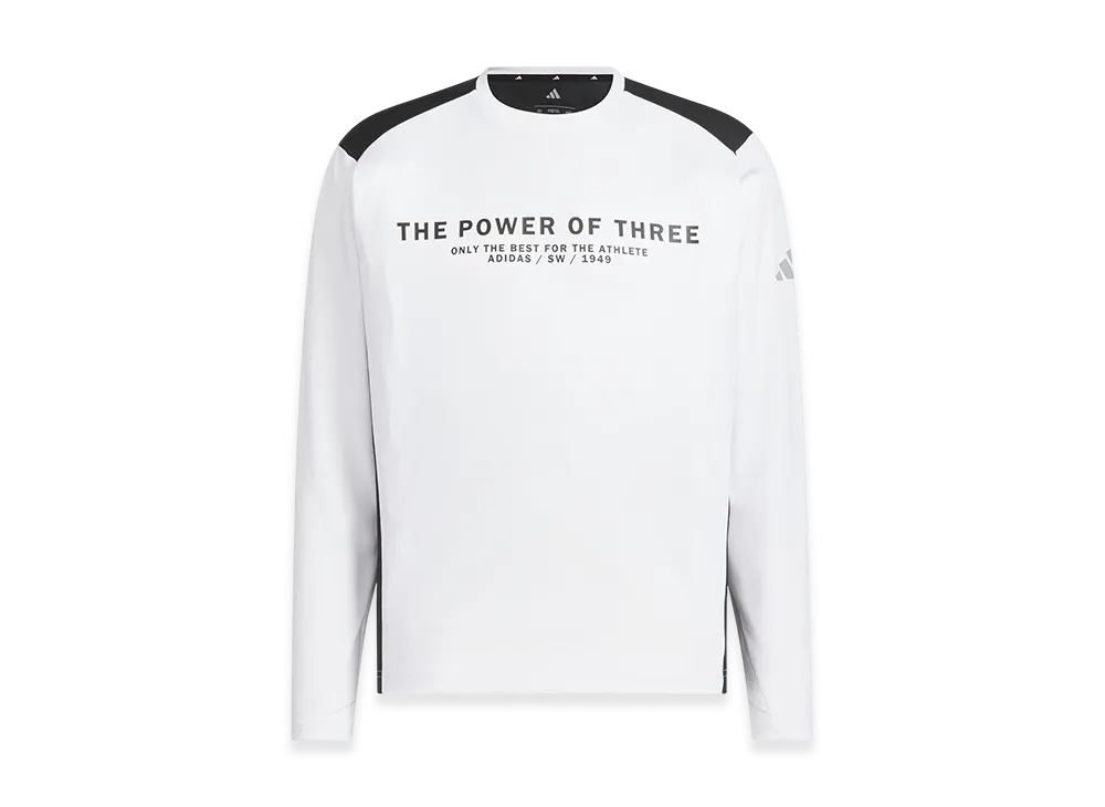 adidas Adaptation Regular Fit Carat Long-Sleeve T-Shirt "White/Black"