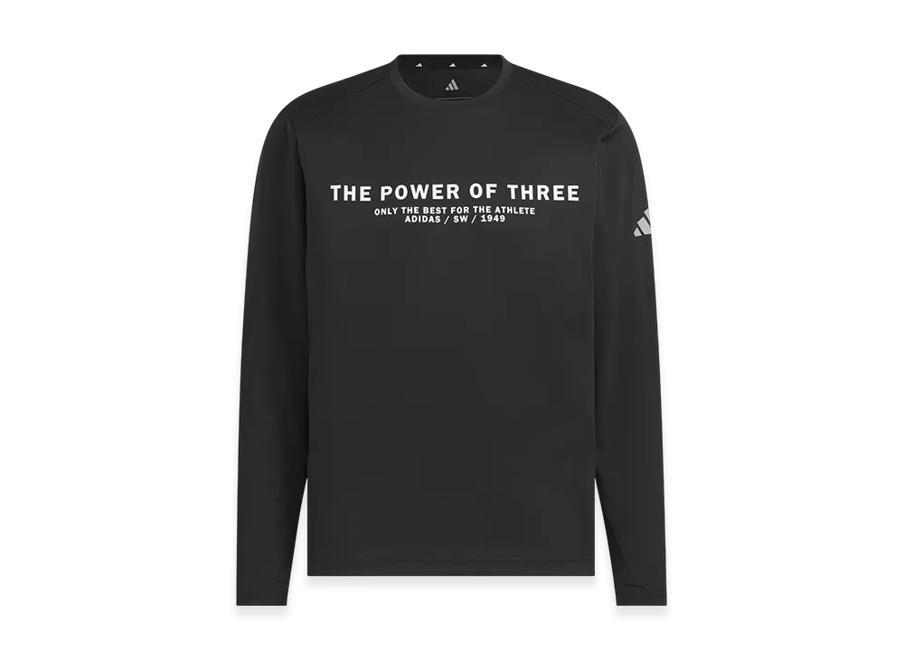 adidas Adaptation Regular Fit Carat Long-Sleeve T-Shirt "Black/Black"