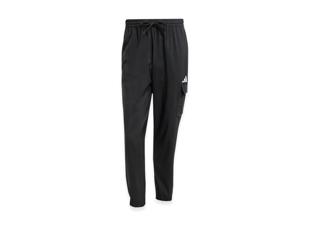 adidas Essentials Small Logo Cargo Pants "Black/White"