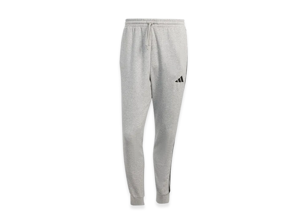 adidas Essentials Three Stripes French Terry Pants "Medium Grey Heather/Black"