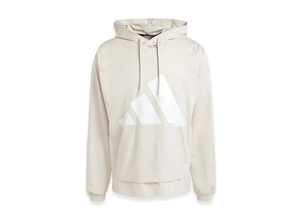 adidas Essentials Big Logo Single Jersey Hoodie "Beige/White"