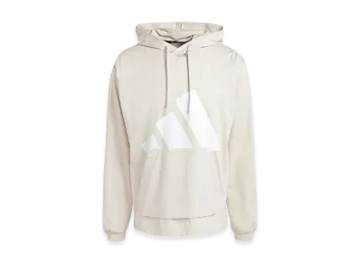 adidas Essentials Big Logo Single Jersey Hoodie "Beige/White"