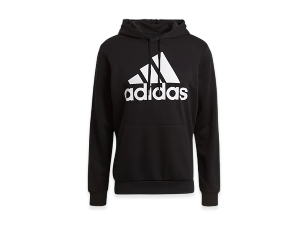 adidas Essentials Big Logo Hoodie "Black/White"