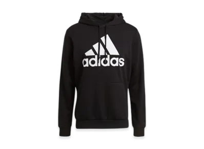 adidas Essentials Big Logo Hoodie "Black/White"