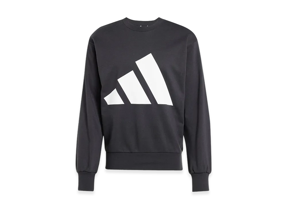 adidas Essentials Big Logo French Terry Sweatshirt "Black/White"