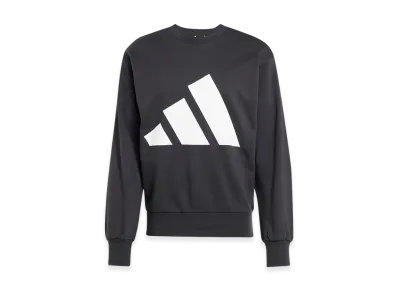 adidas Essentials Big Logo French Terry Sweatshirt "Black/White"