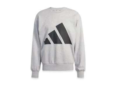 adidas Essentials Big Logo French Terry Sweatshirt "Medium Grey Heather/Black"