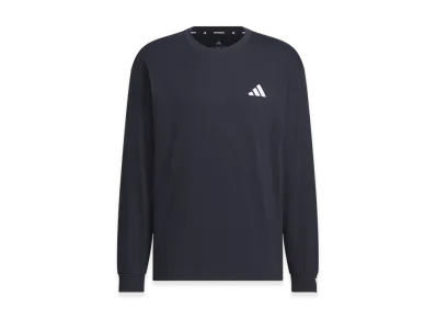 adidas Essentials Plus Loose Fit Small Logo Long Sleeve T-Shirt "Legend Ink"