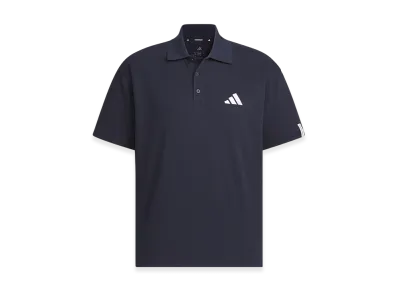 adidas Essentials Plus Loose Fit Small Logo Short Sleeve Polo Shirt "Legend Ink"