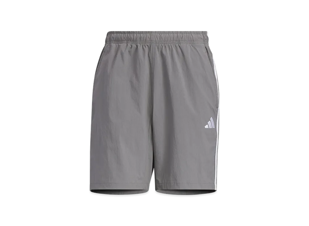 adidas Essentials Plus Loose Fit Three Stripes Woven Shorts "Grey Four"