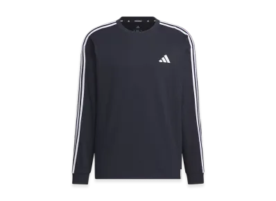 adidas Essentials Plus Loose Fit Three Stripes Long Sleeve T-Shirt "Legend Ink"