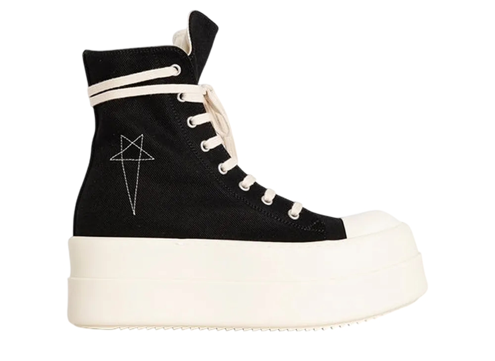 Rick Owens DRKSHDW Double Bumper High "Black/Pearl/Milk/Milk"
