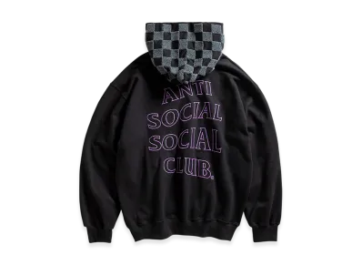 ANTI SOCIAL SOCIAL CLUB Chenille Checkered Hoodie "Black"