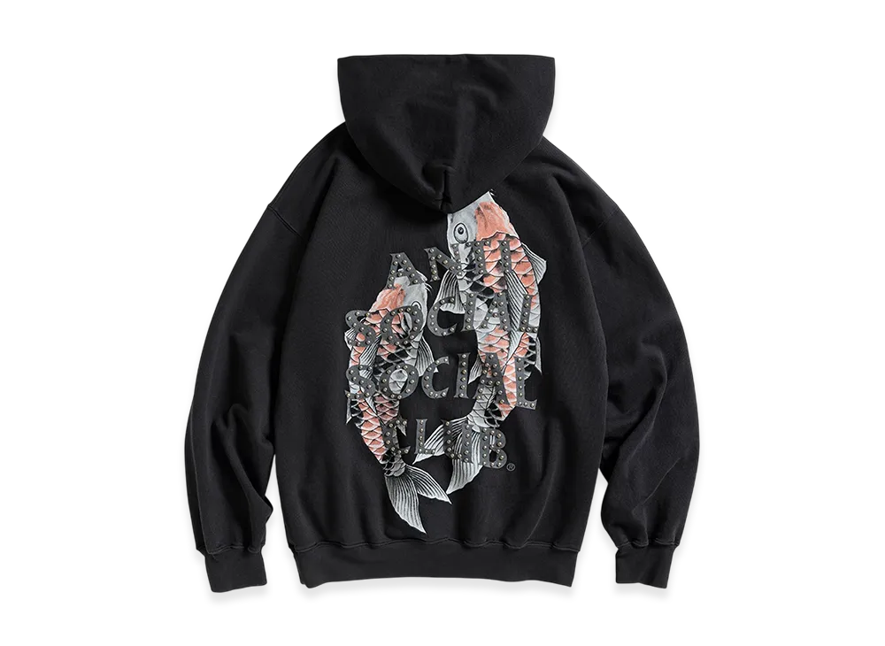 ANTI SOCIAL SOCIAL CLUB Studded Mind Games Hoodie "Black"