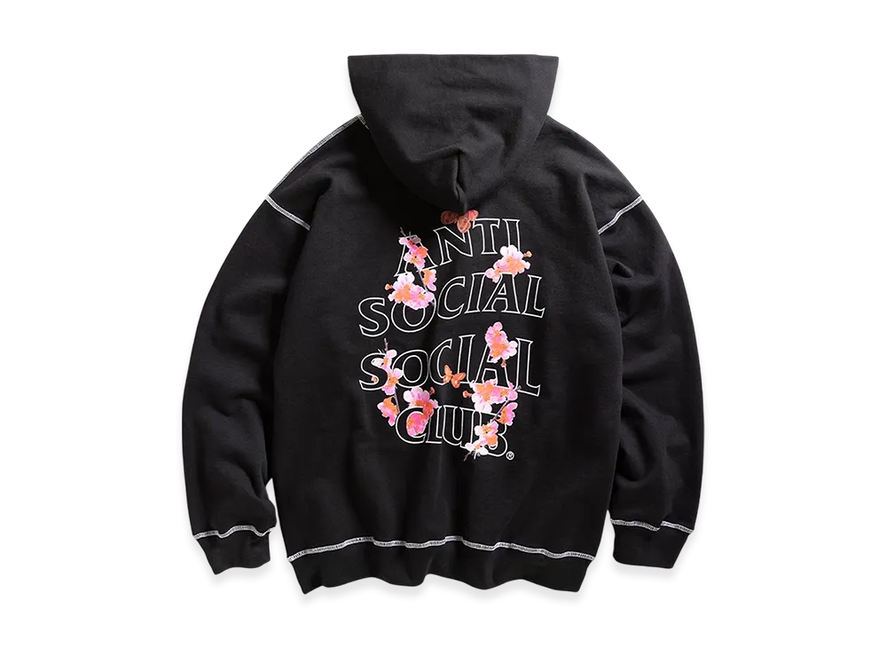 ANTI SOCIAL SOCIAL CLUB Contrast Stitch Hoodie "Black"