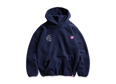 ANTI SOCIAL SOCIAL CLUB Polar Fleece Hoodie "Navy"