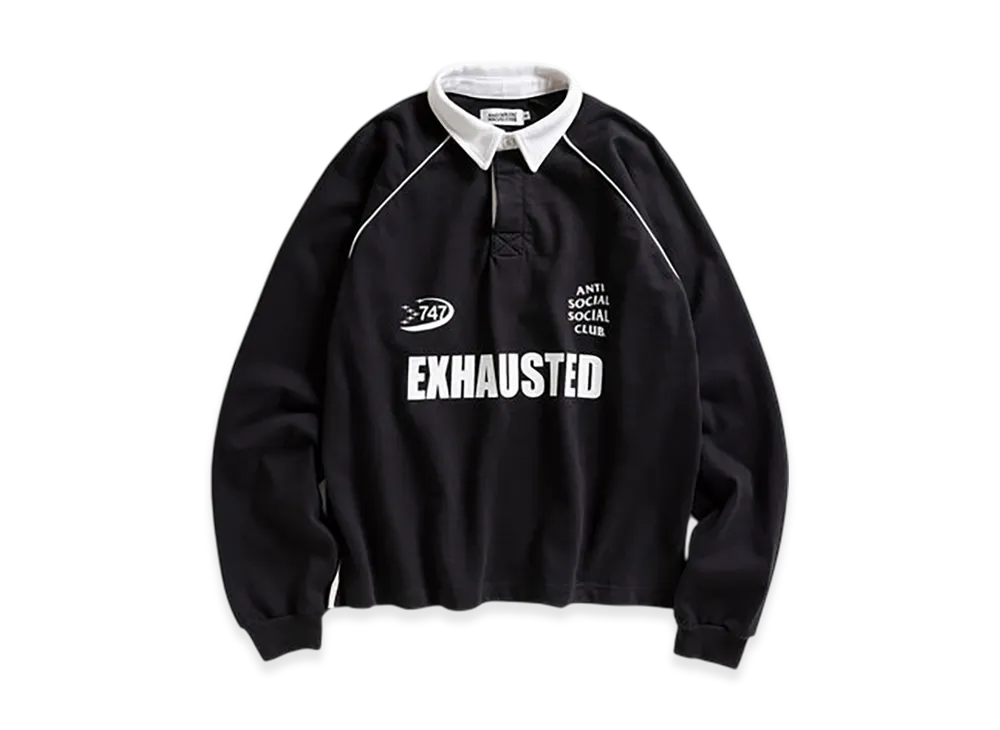 ANTI SOCIAL SOCIAL CLUB Rugby Polo "Black"