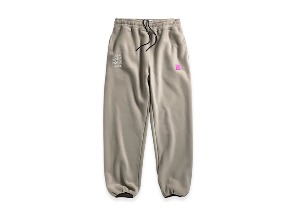 ANTI SOCIAL SOCIAL CLUB Polar Fleece Sweatpants "Tan"
