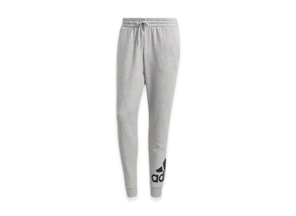 adidas Essentials French Terry Tapered Cuff Logo Pants "Medium Grey Heather/Black"