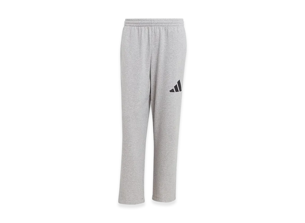 adidas Essentials Wide Leg 3-Bar Logo Pants "Medium Grey Heather/Black"