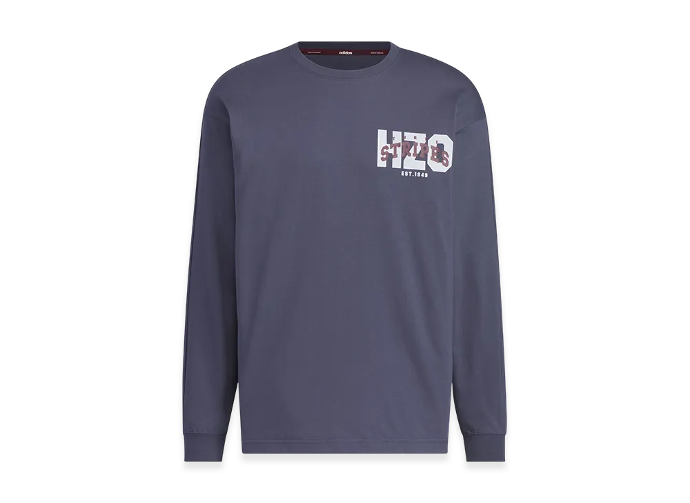 adidas College Pack Loose Fit Single Jersey Long Sleeve T-Shirt "Shadow Navy"