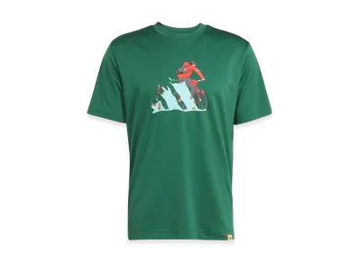 adidas Climacool Doodle Hunt Bike Graphic T-Shirt "Collegiate Green"