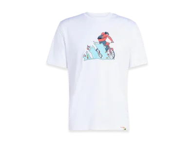 adidas Climacool Doodle Hunt Bike Graphic T-Shirt "White"