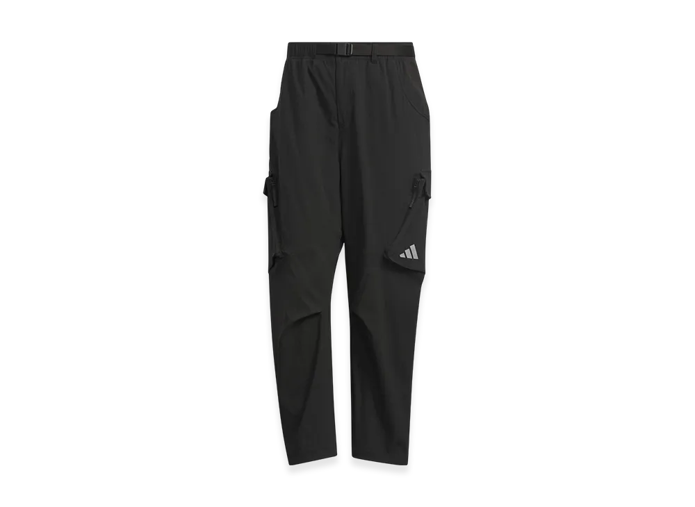 adidas City Escape Loose Fit Full Length Stretch Hem Cargo Pants "Black"