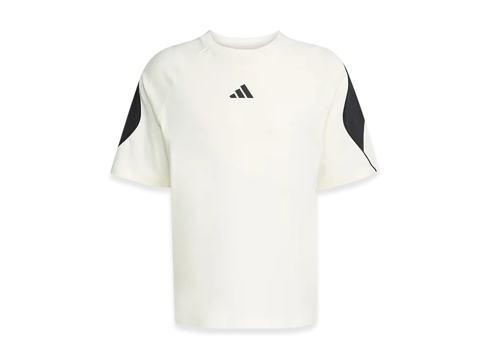 adidas Stadium Short Sleeve T-Shirt "Off White/Black"