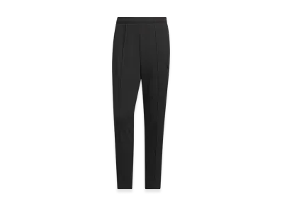 adidas Three Stripes Slim Fit Double Knit Open Hem Track Pants "Black"