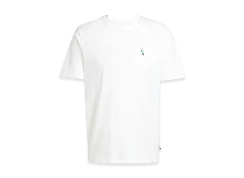 adidas Dog Sock Patch Graphic Short Sleeve T-Shirt "White"