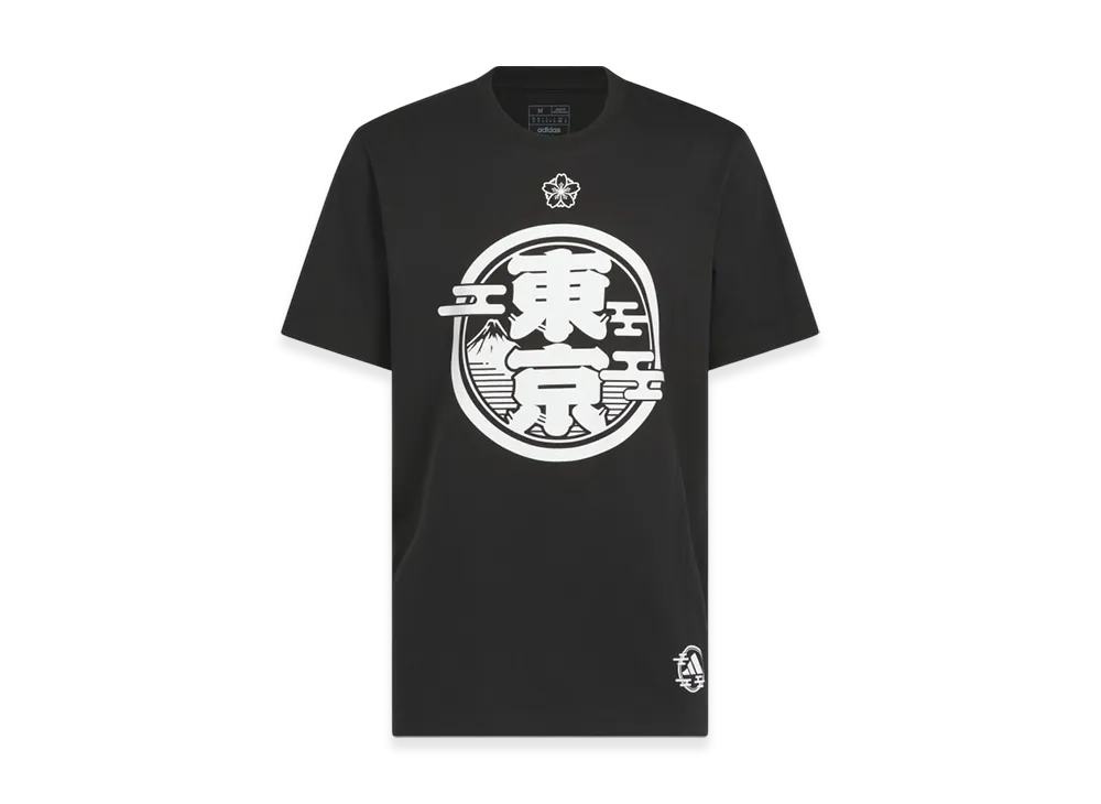 adidas Happi Tokyo Short Sleeve T-Shirt "Black"