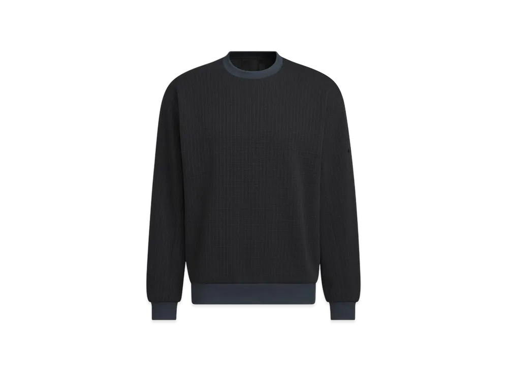 adidas Premium Casual Regular Fit Low Gauge Knit Sweatshirt "Black"
