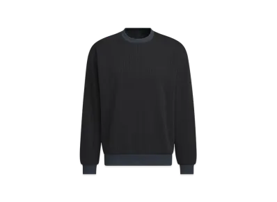 adidas Premium Casual Regular Fit Low Gauge Knit Sweatshirt "Black"