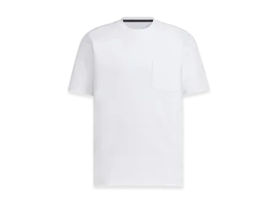 adidas Premium Casual Regular Fit Lightweight Knit Short Sleeve Pocket T-Shirt "White"
