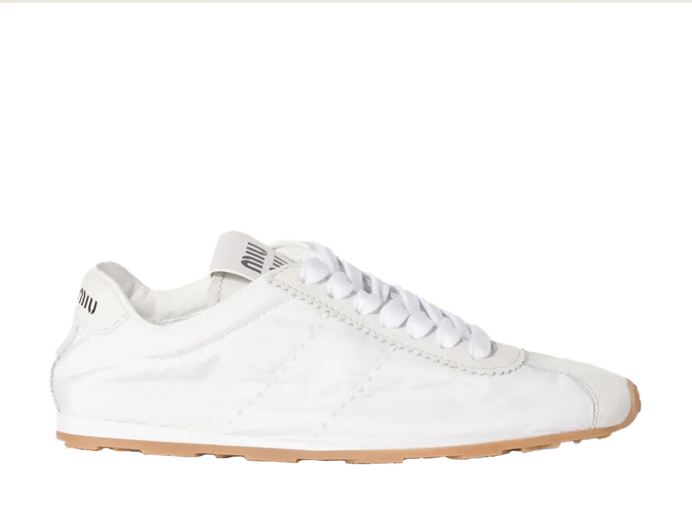 ミュウミュウ ウィメンズ プルーム テクニカル ファブリック "ホワイト"