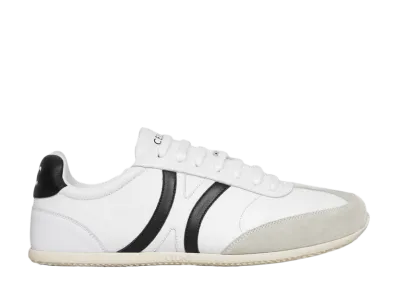 CELINE Jogger Low Lace-Up Sneaker "Optic White/Grey/Black"