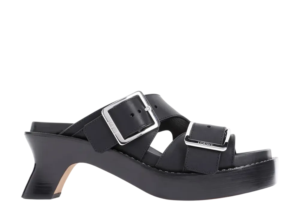 ロエベ ウィメンズ イーズ ヒール サンダル "ブラック"