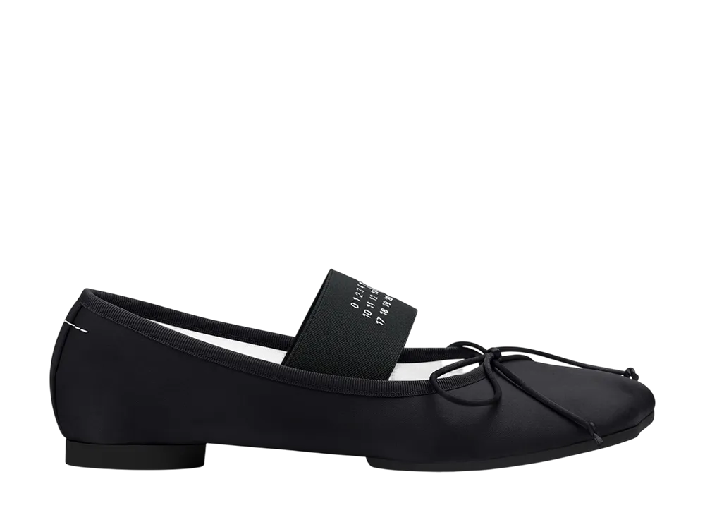 メゾンマルジェラ ウィメンズ アナトミック ヌメリック バレリーナ "ブラック"