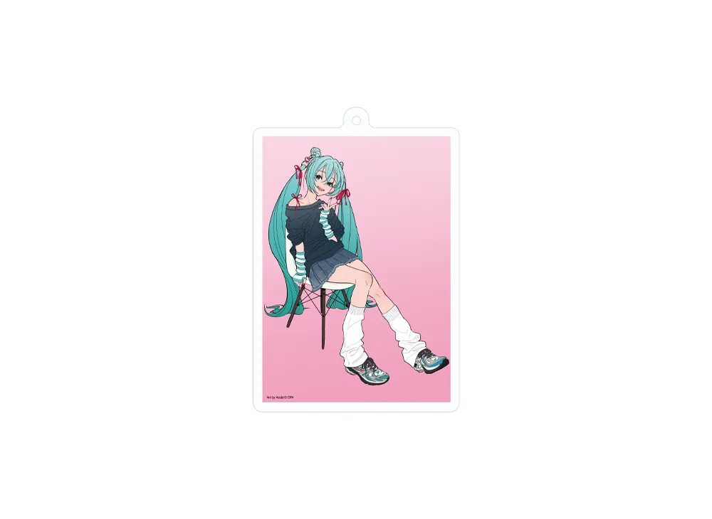 初音ミク x FILA \ Hatsune Miku SNKRDUNK Eclusive Acrylic Key Holder "INTERUN v2" "MULTI"