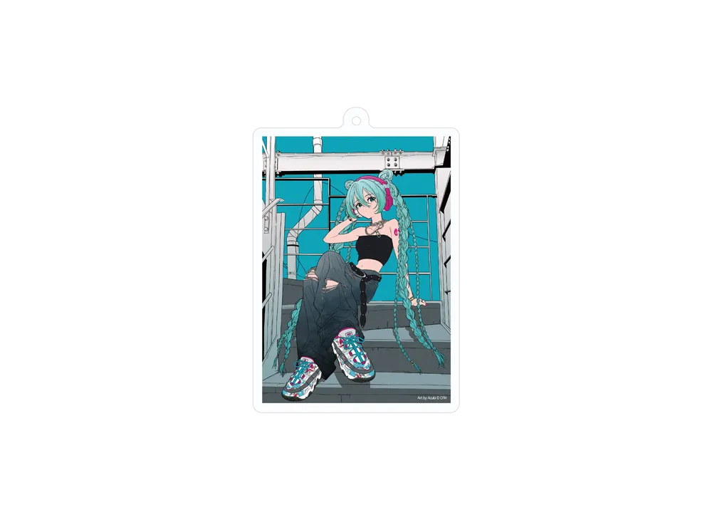 初音ミク x FILA \ Hatsune Miku SNKRDUNK Eclusive Acrylic Key Holder "BARRICADE XT97" "MULTI"