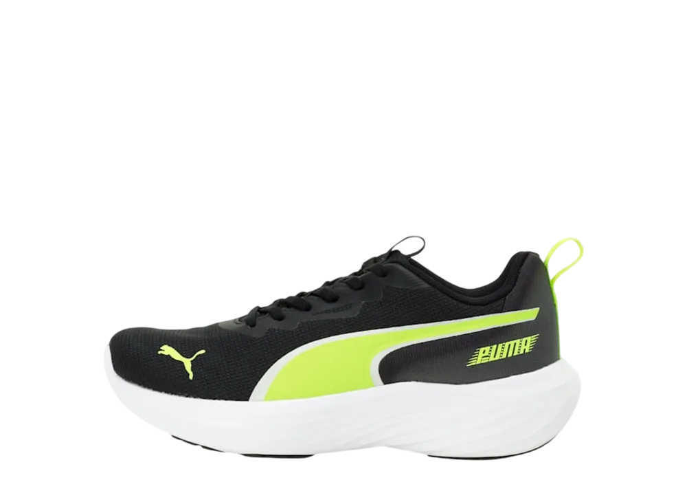 プーマ GS スピードモンスター V5 PL "プーマブラック/ライムスマッシュ" (キッズ)