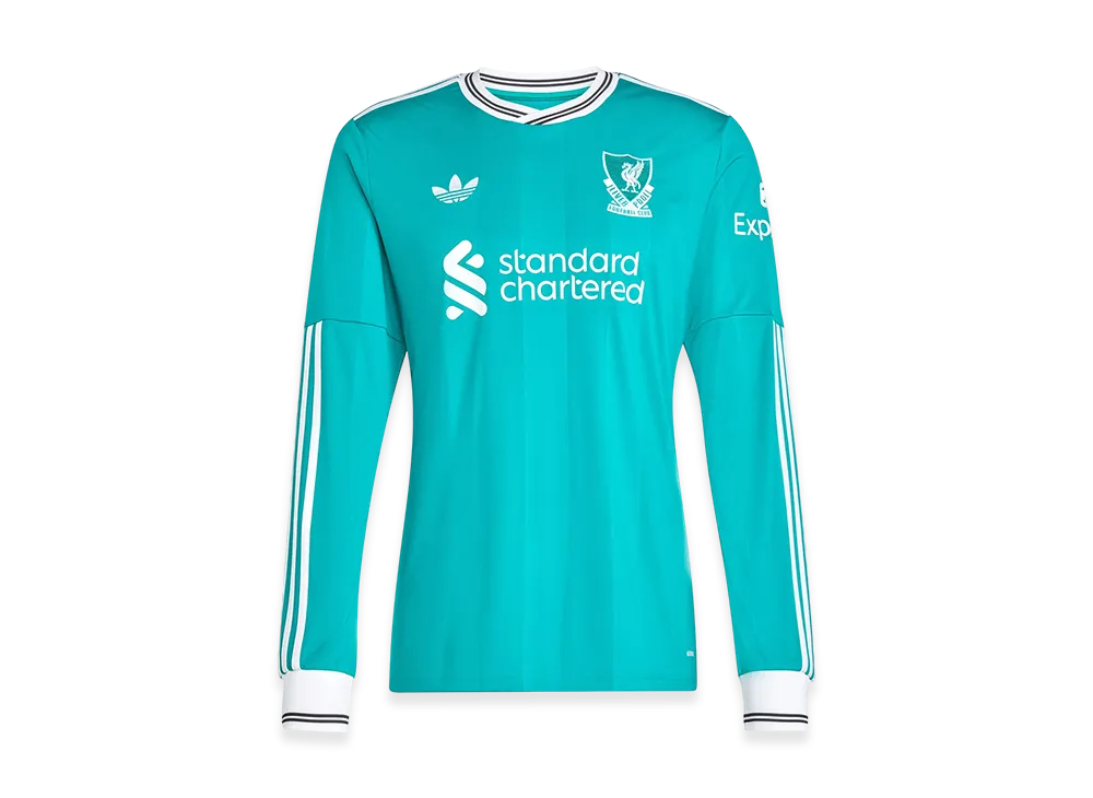 adidas Liverpool FC 25/26 Long Sleeve Third Uniform "Sea Green"