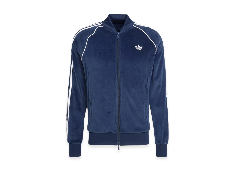adidas SST Adicolor Velour Track Top "Night Indigo"