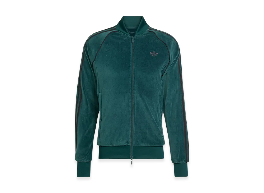 adidas SST Adicolor Velour Track Top "Aurora Ivy"