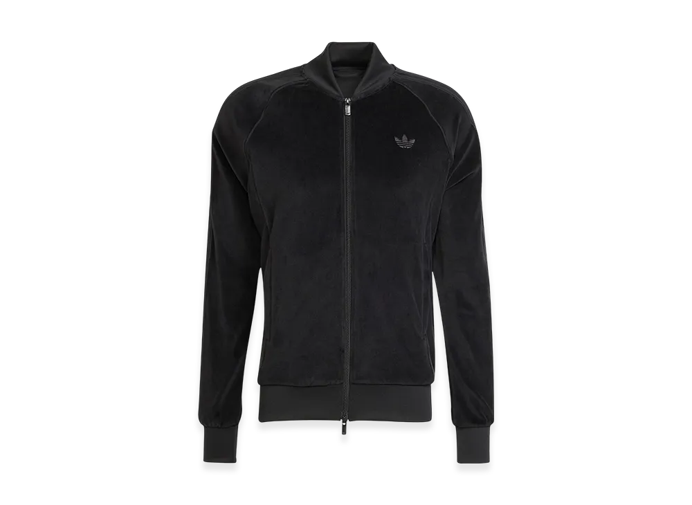 adidas SST Adicolor Velour Track Top "Black"